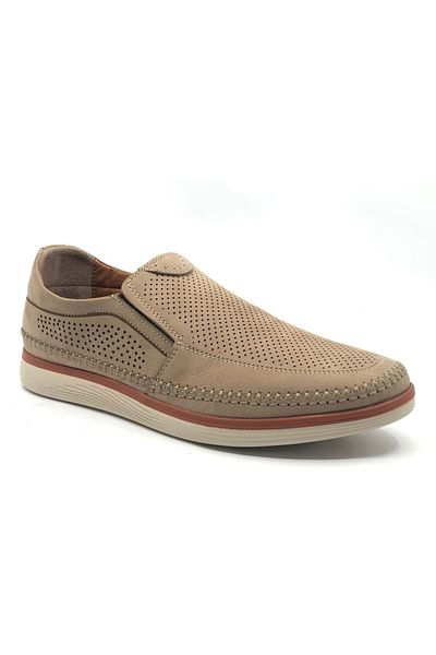 Kocamanlar Ayakkabı Dropland 7860 100% Γνήσιο Δέρμα Ανδρικά Παπούτσια Casual Sand