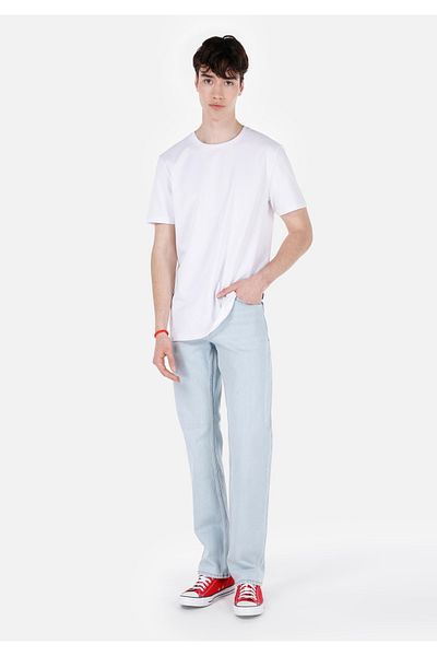 Colin's 045 Pantaloni de jeans albaștri pentru bărbați, cu talie medie, cu picioare drepte, David