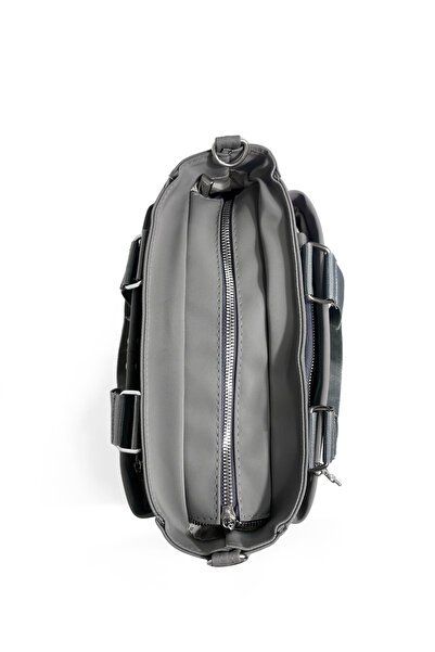 westbag Сіра передня кишеня, деталізована атласна тканина, регульована сумка через плече