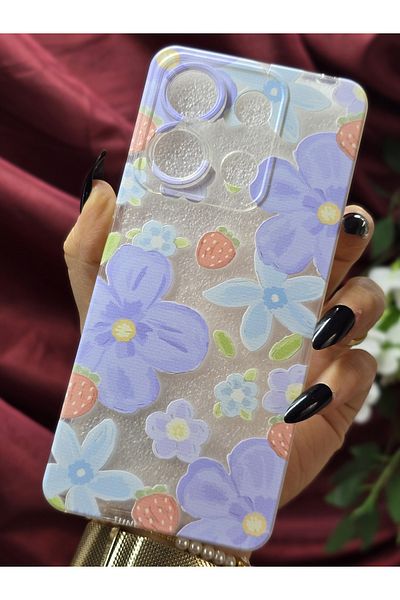 Magic Ring حافظة هاتف من السيليكون الشفاف المتوافقة مع هاتف Xiaomi Redmi Note 13