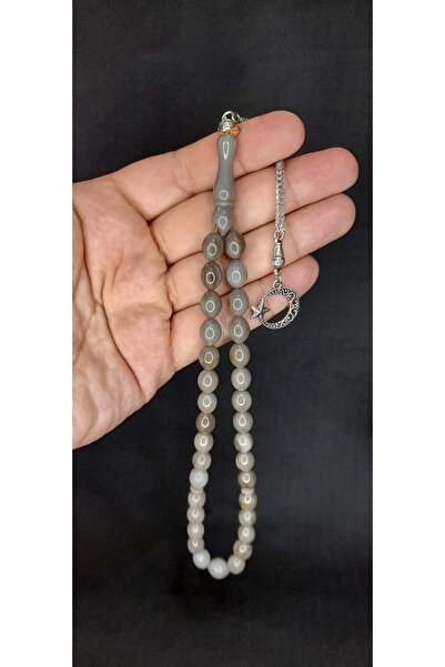 Anemore Collection سبحة صلاة عنبر سيكما باللون الرمادي - قطع بيزي T-426