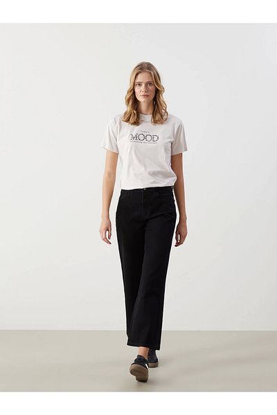 LC Waikiki Lcw Jeans Black Wideleg Women's Jean Pants