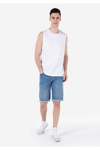 Colin's Regular Fit Mid Waist Men's Indigo Jean Shorts