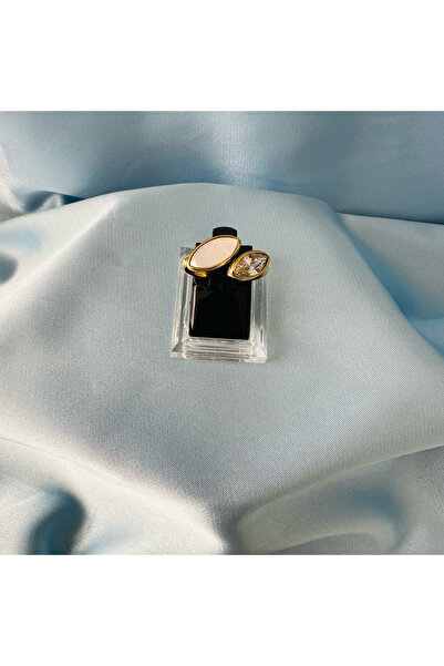 stainless steell 316L Çelik Badem Gold Yüzük