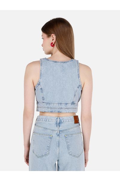 Colin's Bustieră albastră slim fit pentru femei