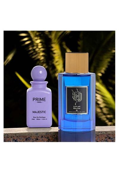 IBRAHEEM AL.QURASHI A package that combines blue oud and Prime Majestic perfume.