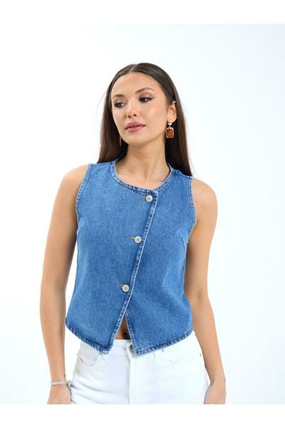 Moka Shopin MokaShopin 7401 VESTĂ DE BLugi albastră