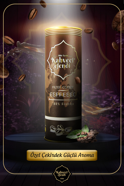 kahveciefendi Espresso Çekirdek Kahve Premium Kutu 150 gr