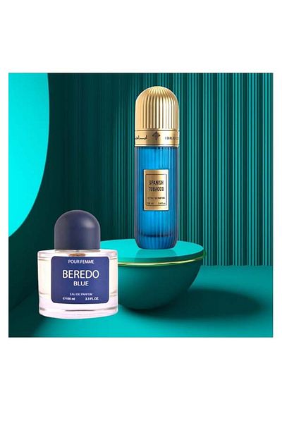 IBRAHEEM AL.QURASHI Package combines Spanish tobacco with Predo Blue 200ml