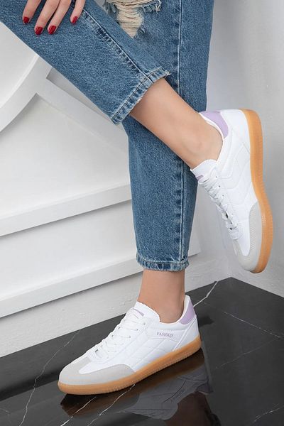 Zerenyus Pantofi sport confortabili de zi cu zi SAMBA pentru femei