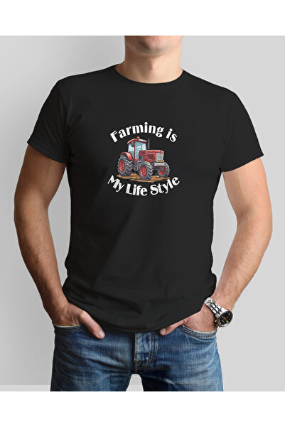 MODA Farmer Themed Printed Crew Neck T-Shirt - Premium-Tc3004