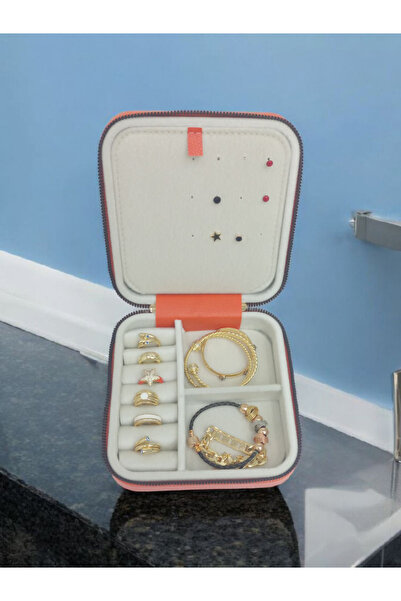 Moda fiesta Orta Boy ( 15×15) Düzenleyici Takı Saklama Kutusu Seyehat Mücevhe...