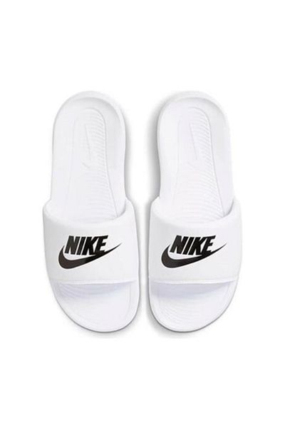 Nike White Victor One Slide-Slippers