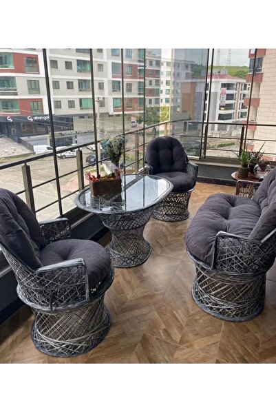 Fiberglass Garden Yıldız bahçe balkon koltuk takımı