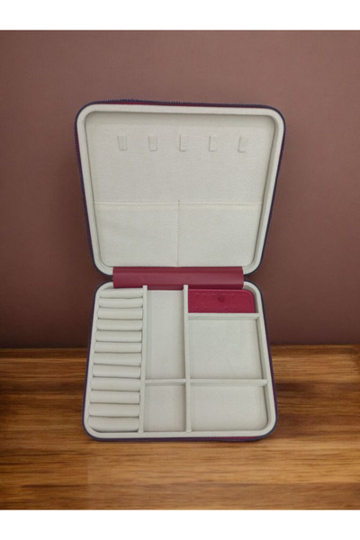 Moda fiesta 27×24 Large Size Jewelry Organizer and Storage Box - Wooden Case Travel Bag