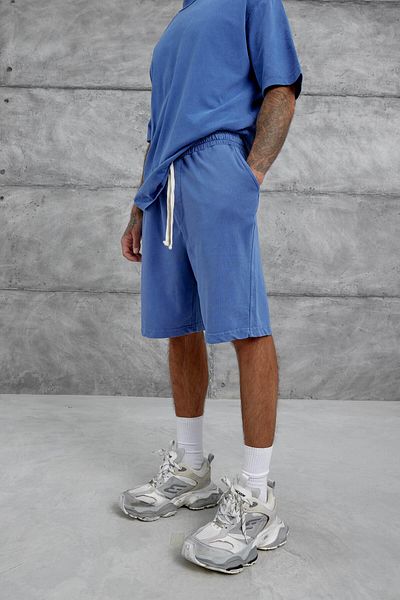NOMARC Pantaloni scurți oversize albaștri