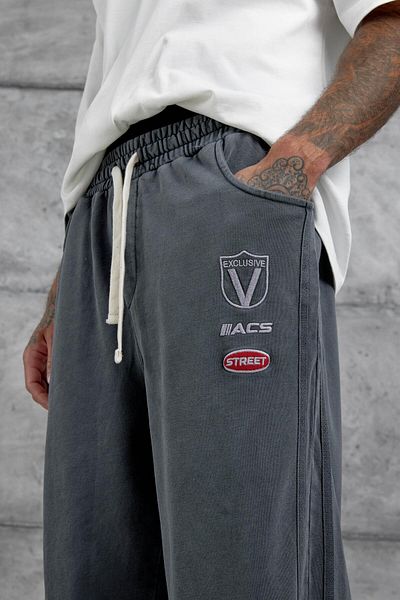 NOMARC Smoked Acs Street Written Washed Baggy Sweatpants