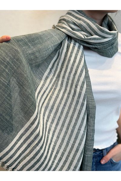 novon Sienna Design Linen Premium 100% Linen Shawl