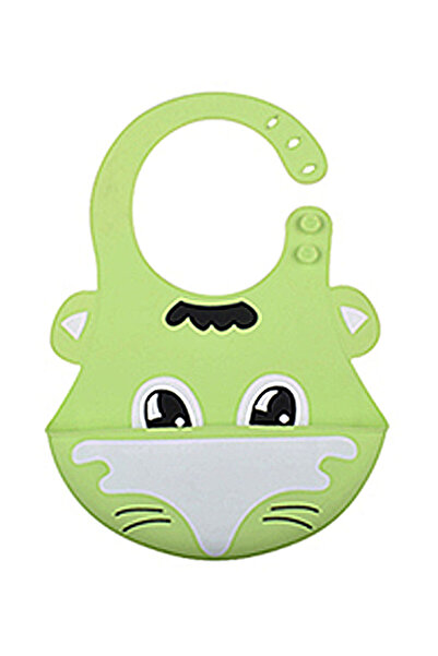 Generic Silicone Waterproof Baby Bibs - Light Green