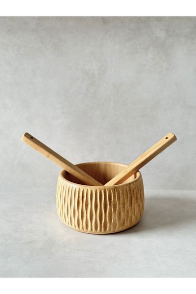 Dekorzdükkan Salad Bowl Bamboo (17 cm)
