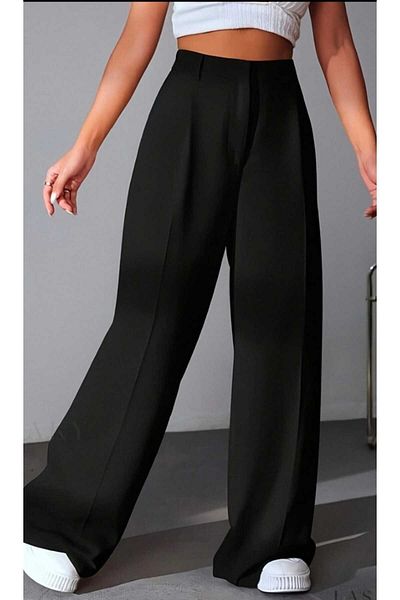 Sea Queen High Waist Striped Women's Palazzo Trousers