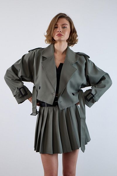 Lia Blanco's Raglan Seasonal Short Jacket Coat