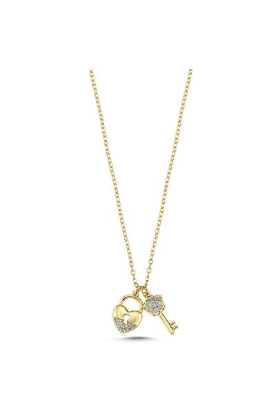 CHARMLUCKY Special Series Heart Lock Charm Necklace