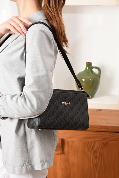 Cacharel Women's Shoulder and Shoulder Bag Monogram Fabric