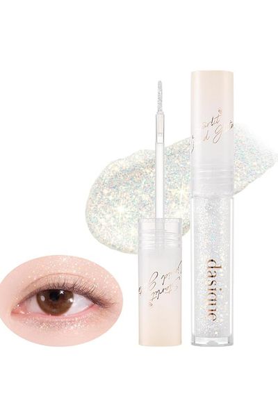 dasique Dasic Starlit Jewel Liquid Glitter | Long-Lasting | Quick-Drying Shimmer Finish (01 Frosted Gold)
