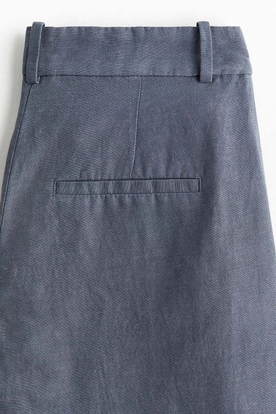 H&M Wide Linen-blend Trousers