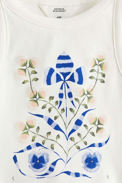 H&M Printed Vest Top