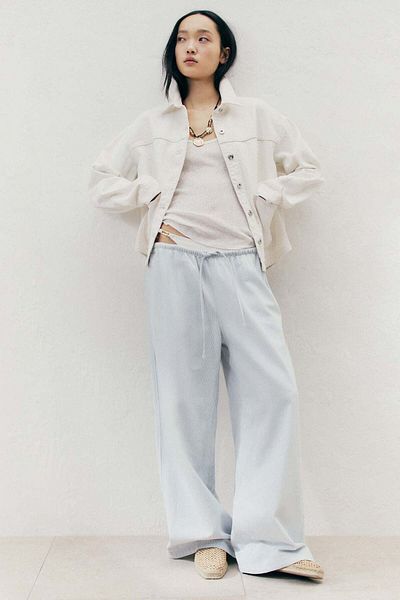 H&M Denim Drawstring Trousers