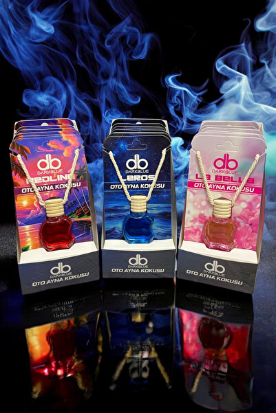 Dark Blue Premium Parfüm Esanslı 10ml Oto Ayna Kokusu Cam Şişe 36adet (1KOLİ)