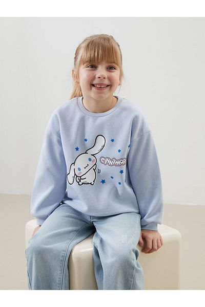 LC Waikiki Lcw Printed Girl's Thick Sweatshirt Fast Fashion