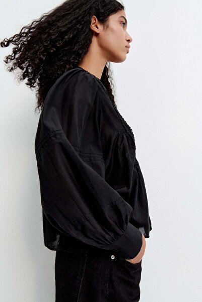 H&M Pintucked Blouse