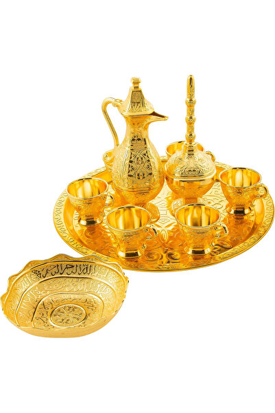 BAW COMPANY Zemzem Tam Takımı Kutulu Güldanlık ve Hurma Tası Dahil GOLD VE GÜ...