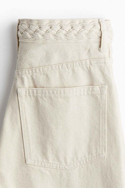 H&M Wide Braided Jeans