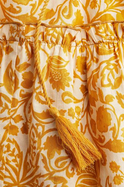 H&M Flounced tie-belt dress