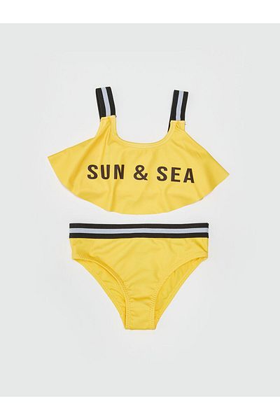 LC Waikiki Lcw Printed Girl's Bikini Fast Fashion