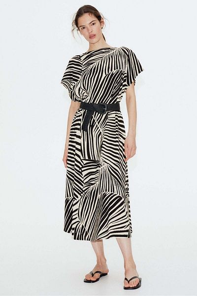 H&M Waisted maxi dress