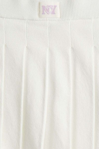 H&M Pleated fine-knit skirt