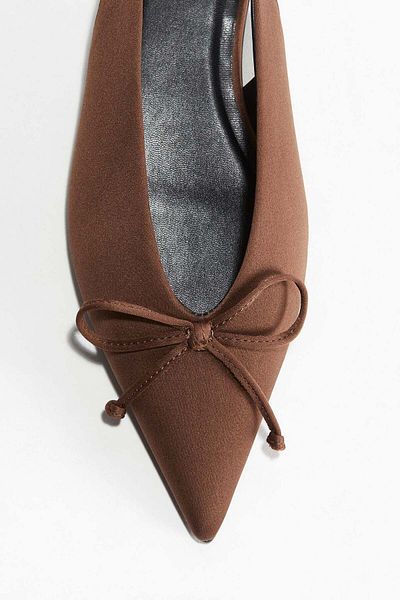 H&M Bow-decorated Slingbacks
