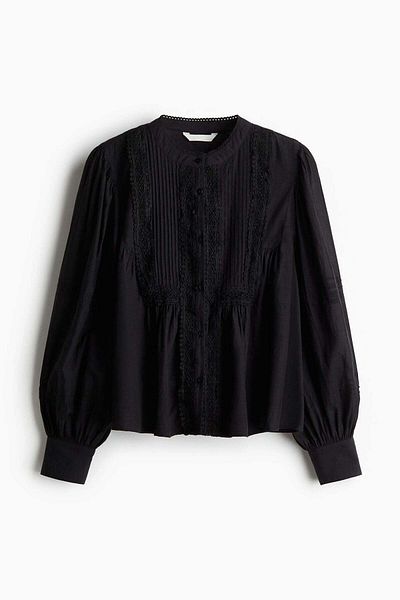 H&M Pintucked blouse