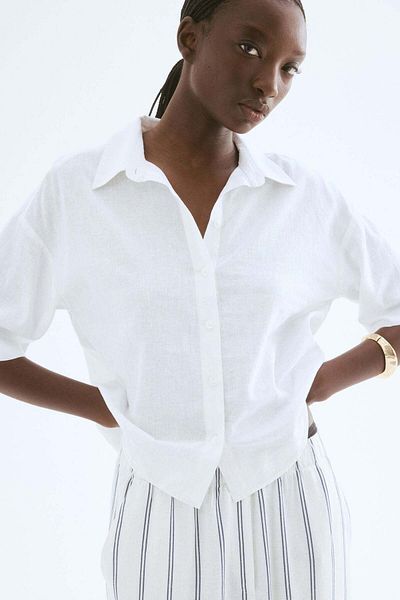 H&M Linen-blend shirt