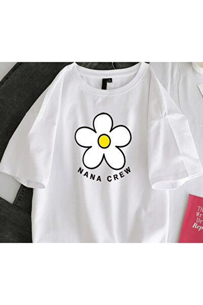 Marco Fresco Μπλουζάκι Unisex με στάμπα με λουλούδια μαργαρίτα