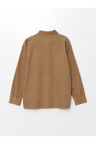 LC Waikiki Comfortable Fit Velvet Boy's Shirt