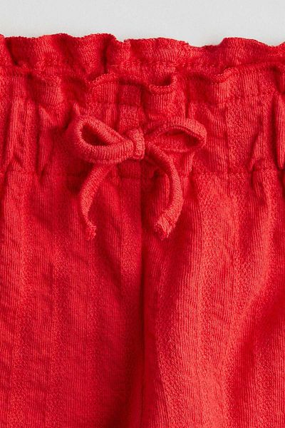 H&M Textured cotton trousers