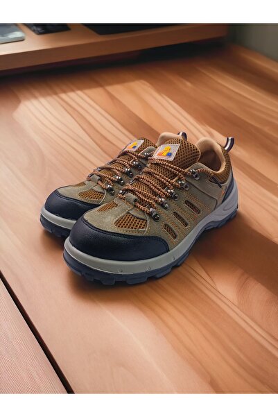 Generic Brown Leather Safety Shoes - Steel Toe - Suitable for Work, Walking and Hiking