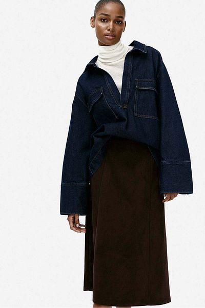 H&M Napped A-line skirt