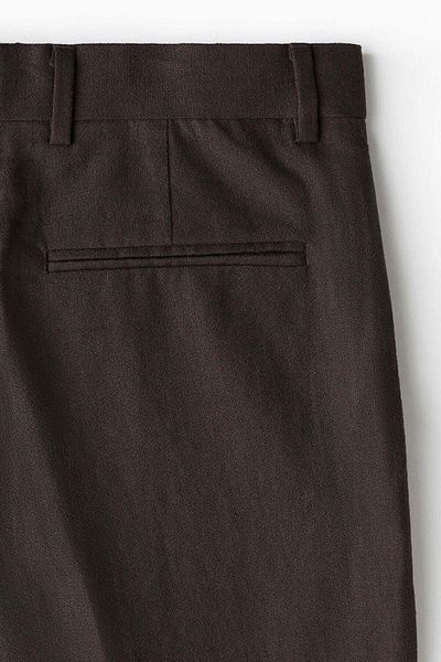 H&M Relaxed Fit Tailored Linen-blend Trousers